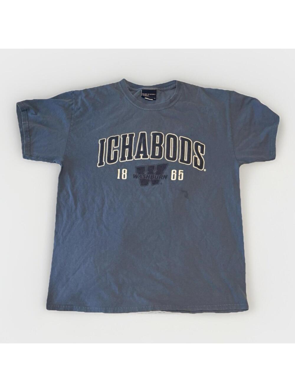 Washburn Ichabods MV Sport T-shirt Size Large Blue 1865
